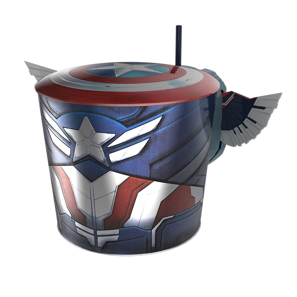Captain America Shield Popcorn Bucket & Drink Combo | Brave New