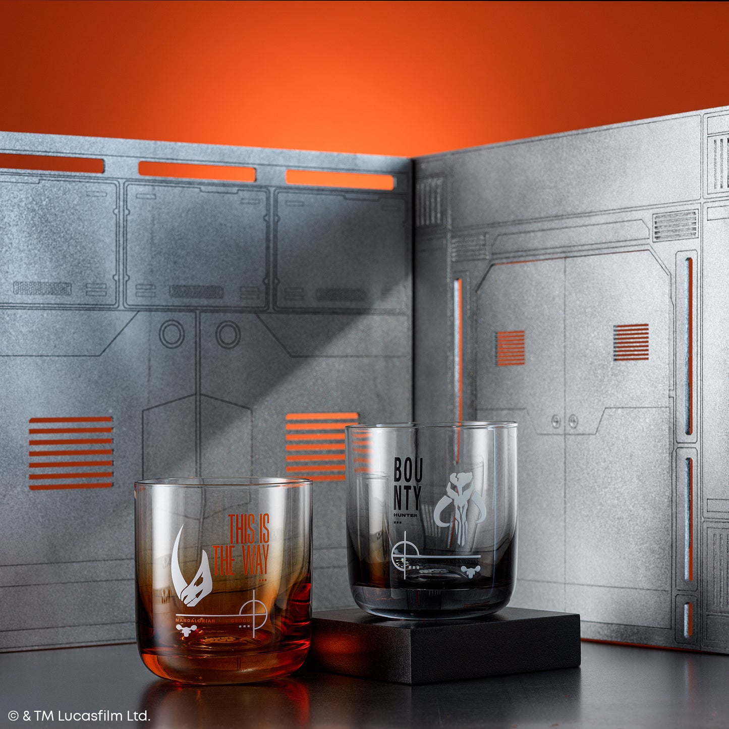 Star Wars™ Bounty Mandalorian Short Drinking Glasses - Bounty + This Is The Way