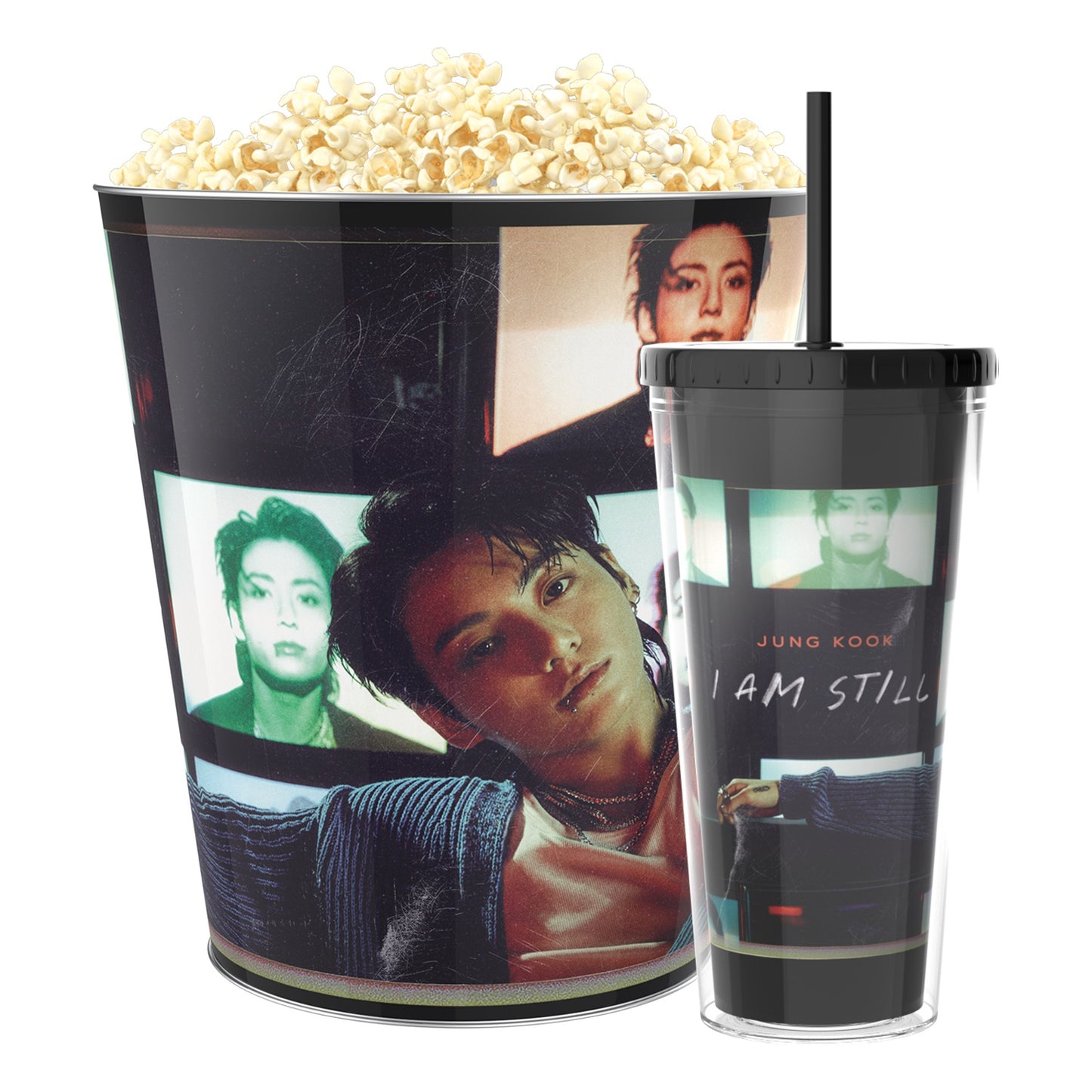 Jung Kook Popcorn Bucket & Tumbler