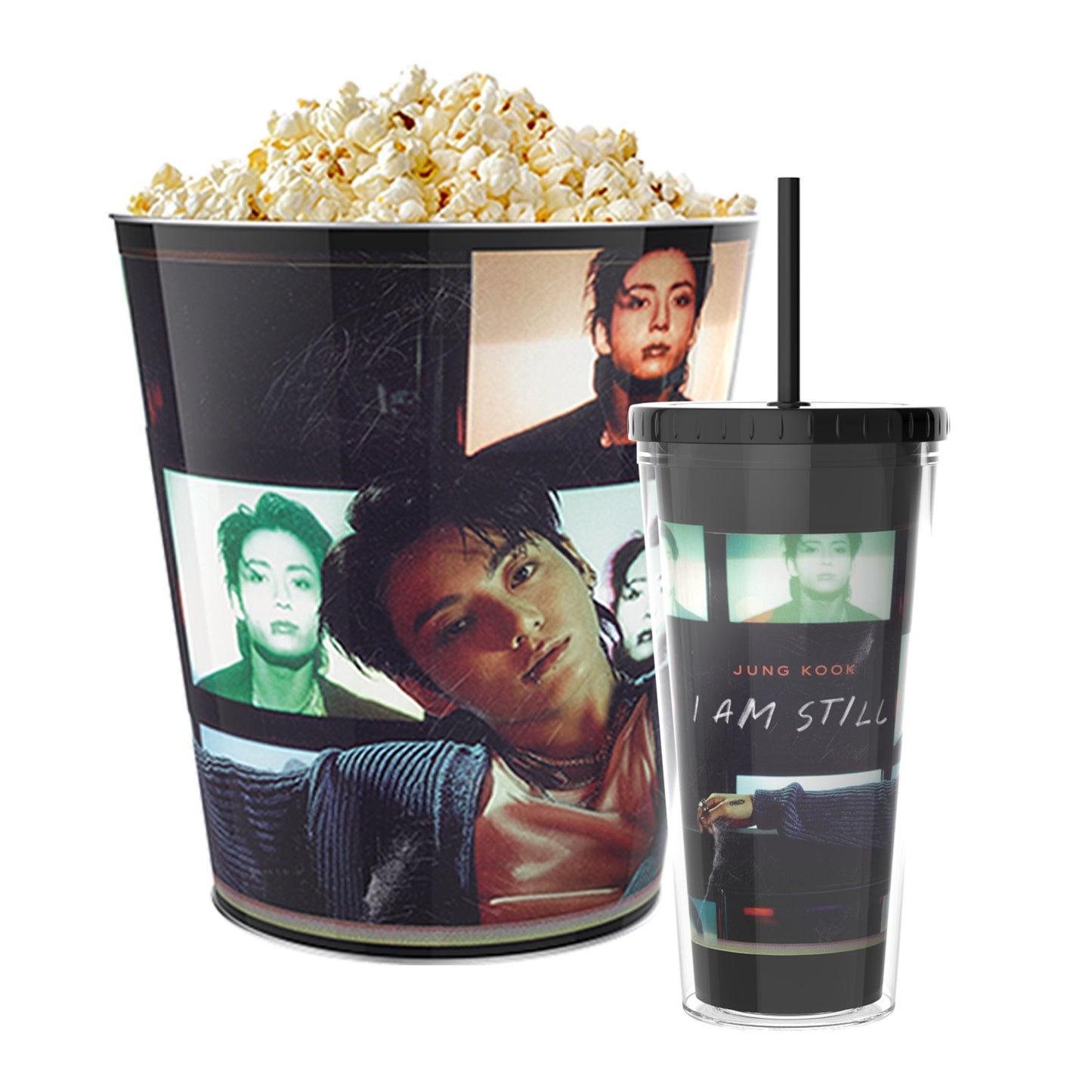Jung Kook Popcorn Bucket & Tumbler
