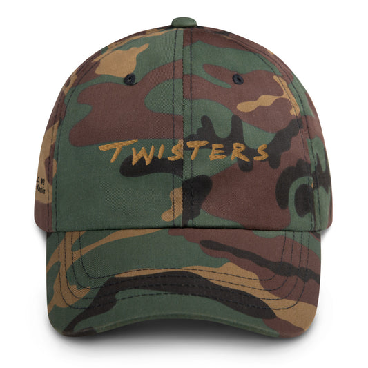 Twisters logo embroidered dad hat - green camo