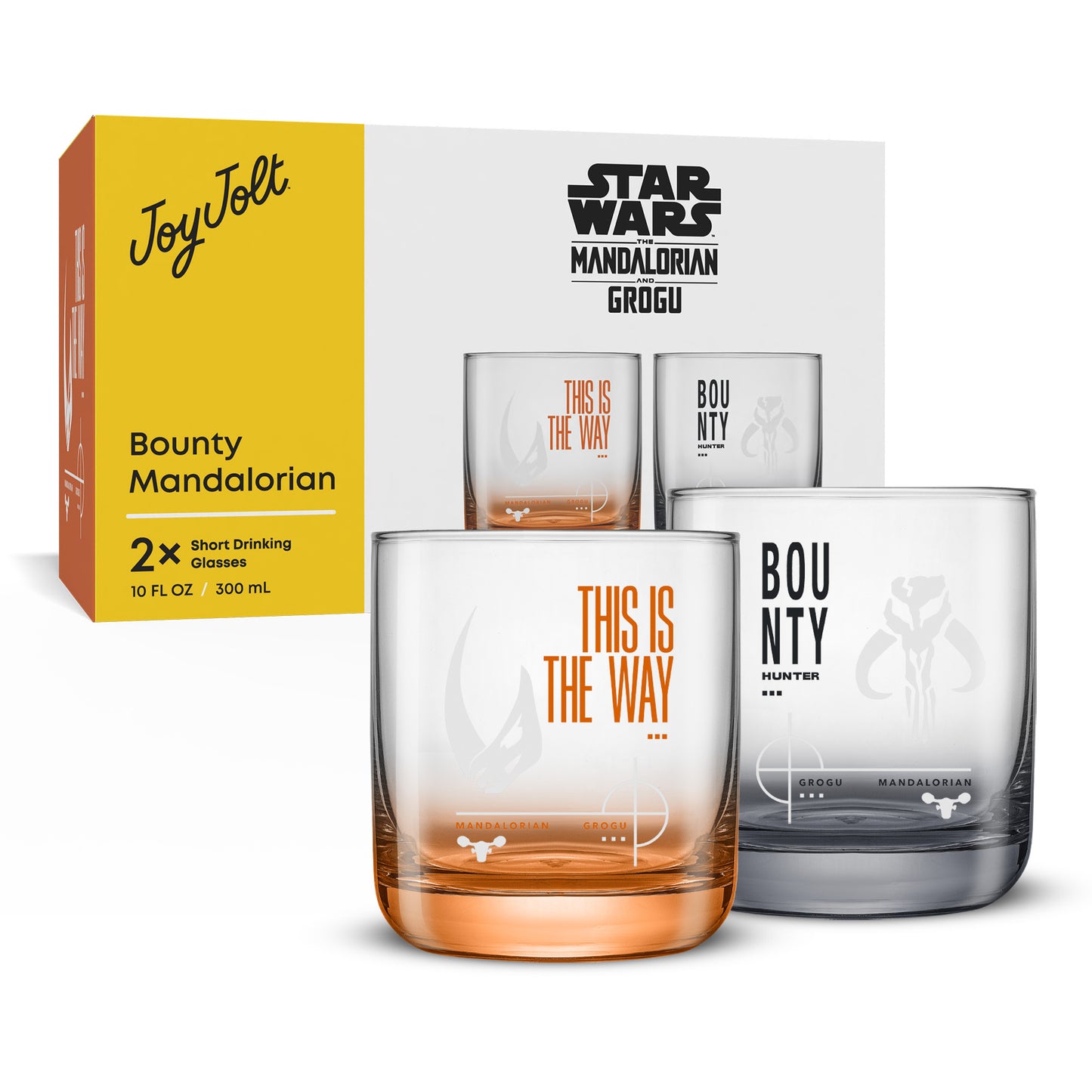 Star Wars™ Bounty Mandalorian Short Drinking Glasses - Bounty + This Is The Way