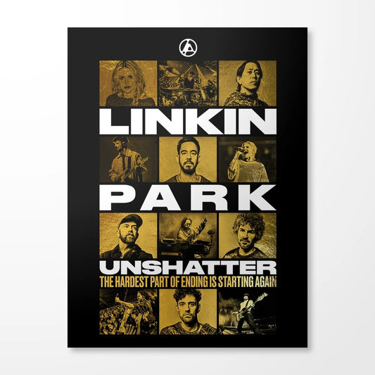 LINKIN PARK: UNSHATTER Concert Film Poster with Special Edition Metallic Finish - LINKIN PARK: UNSHATTER Concert Film Poster with Special Edition Metallic Finish