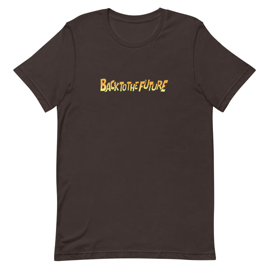 Back to the future anime t-shirt - brown