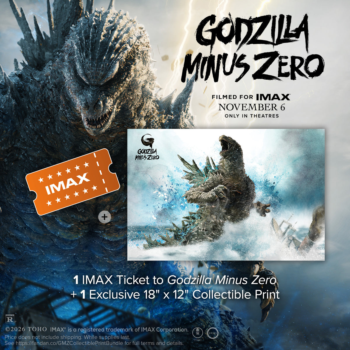 Godzilla Minus Zero Collector's Print Bundle