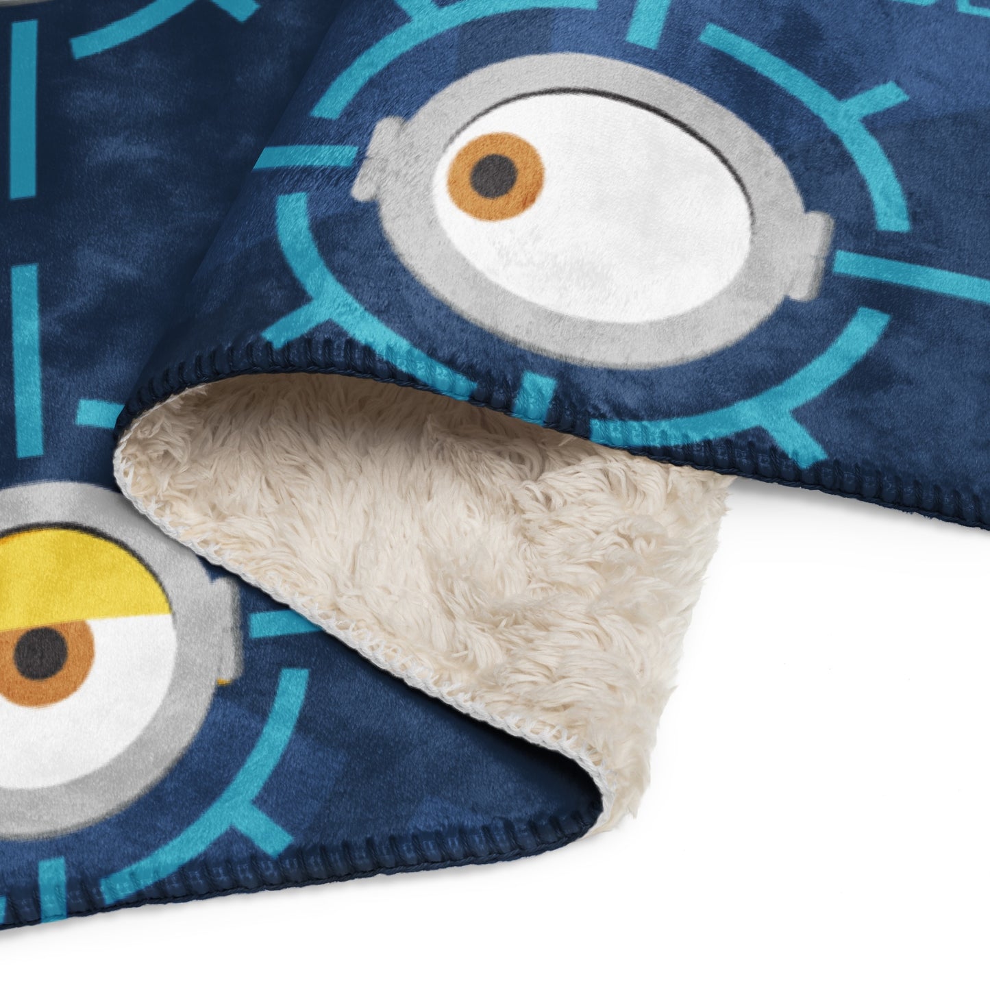 Despicable Me 4 Minion Eye Sherpa Blanket