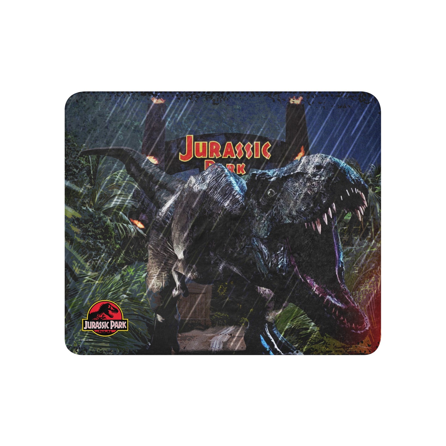 Jurassic Park Jungle Sherpa Blanket