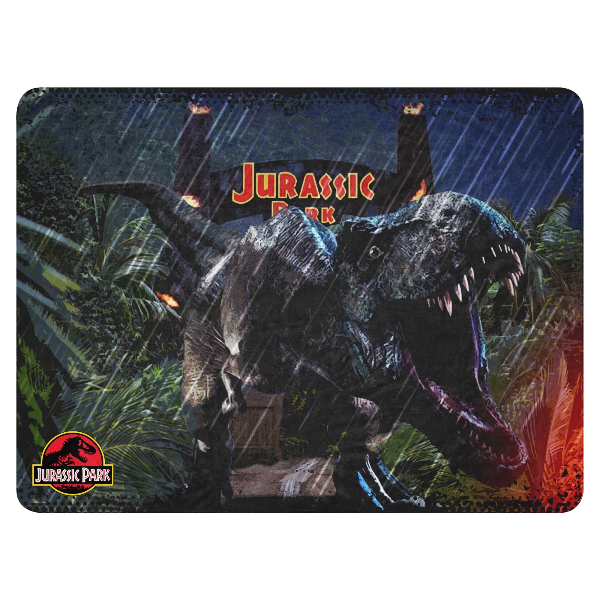 Jurassic Park Jungle Sherpa Blanket | Fandango FanStore