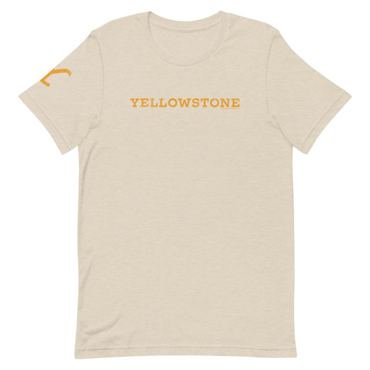 Yellowstone logo  t-shirt - heather dust