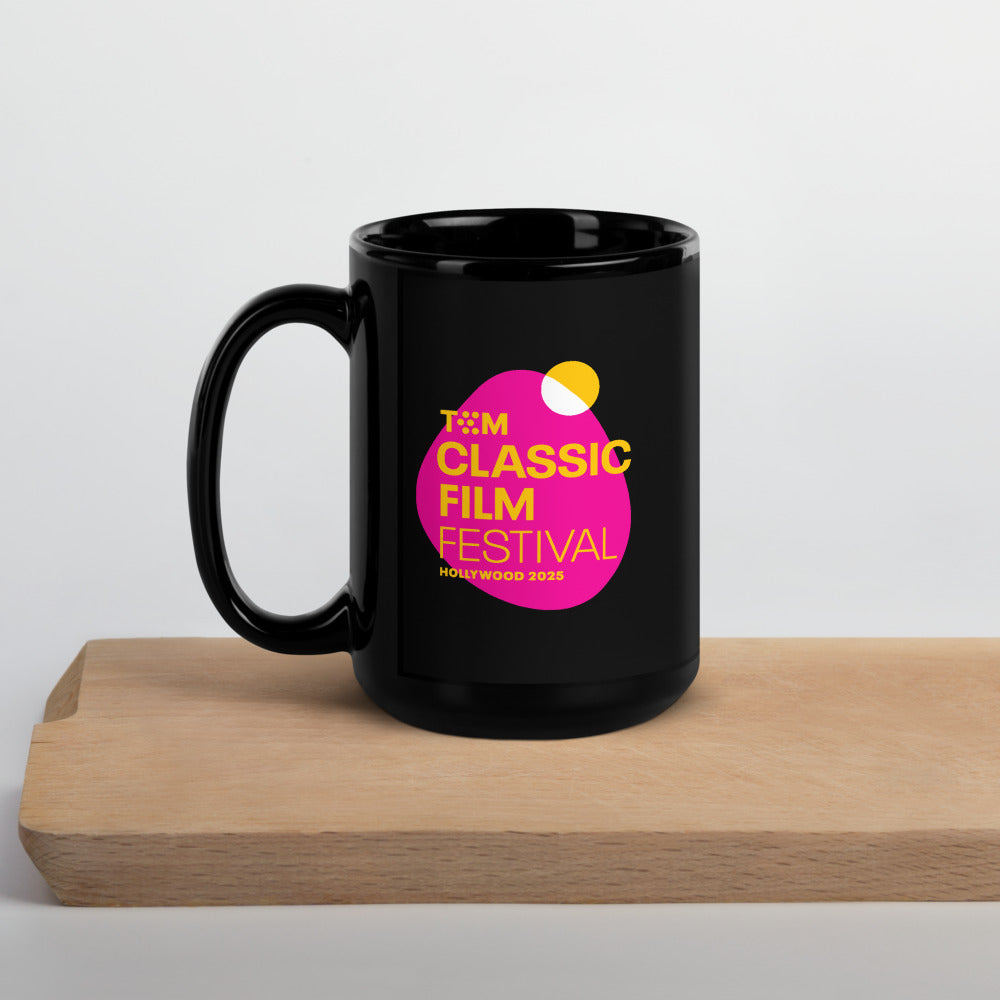 TCM Classic Film Festival 2025 Logo Black Mug