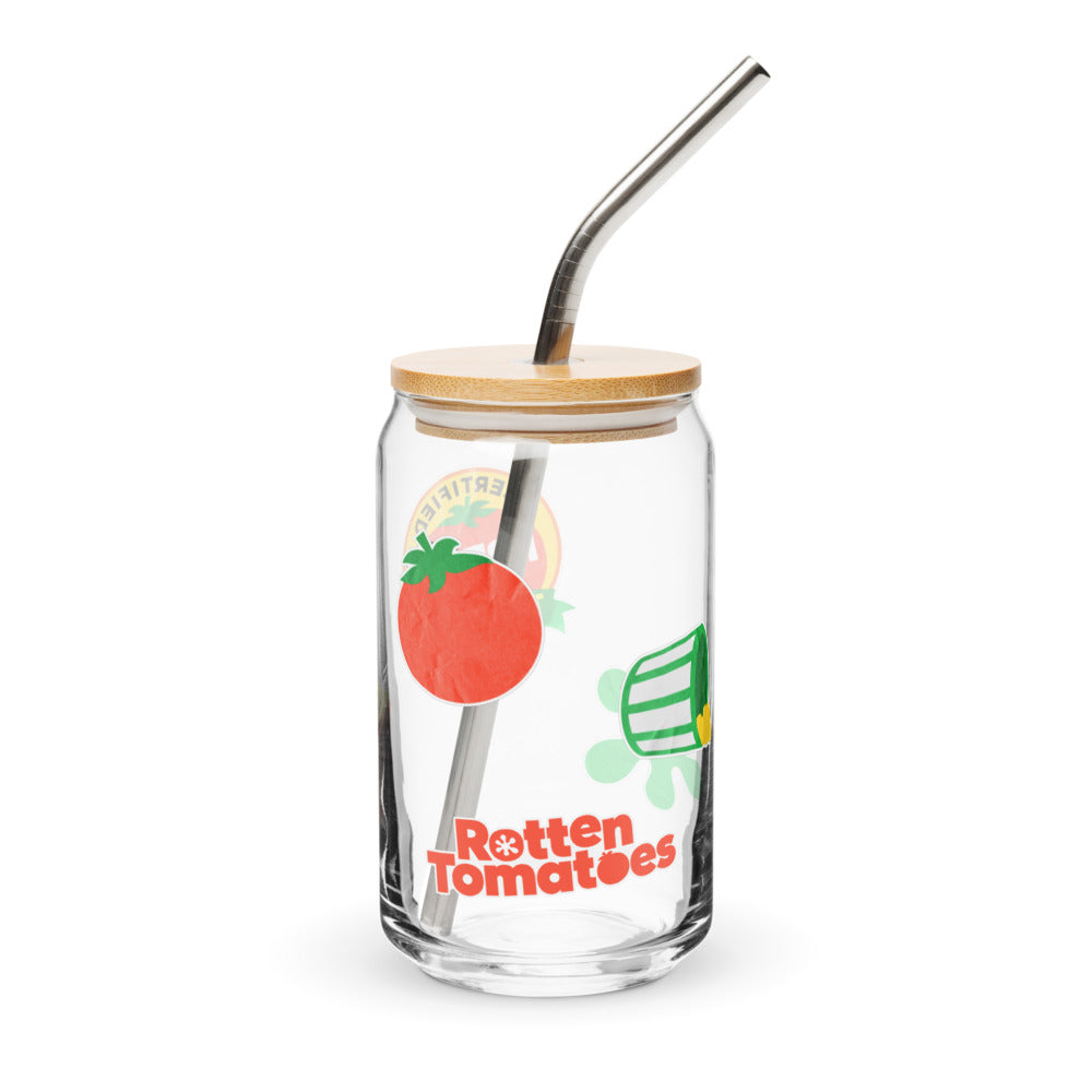 Rotten Tomatoes Sticker Icons Can Shaped Glass