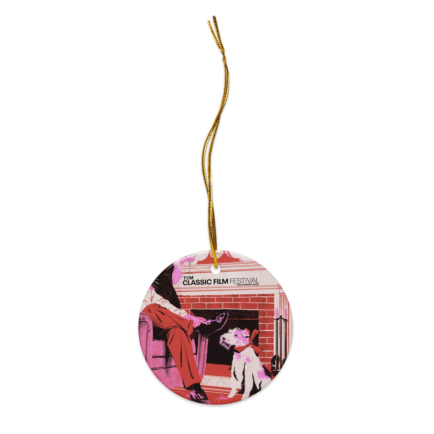 TCM Classic Film Festival Holiday Ceramic Ornament