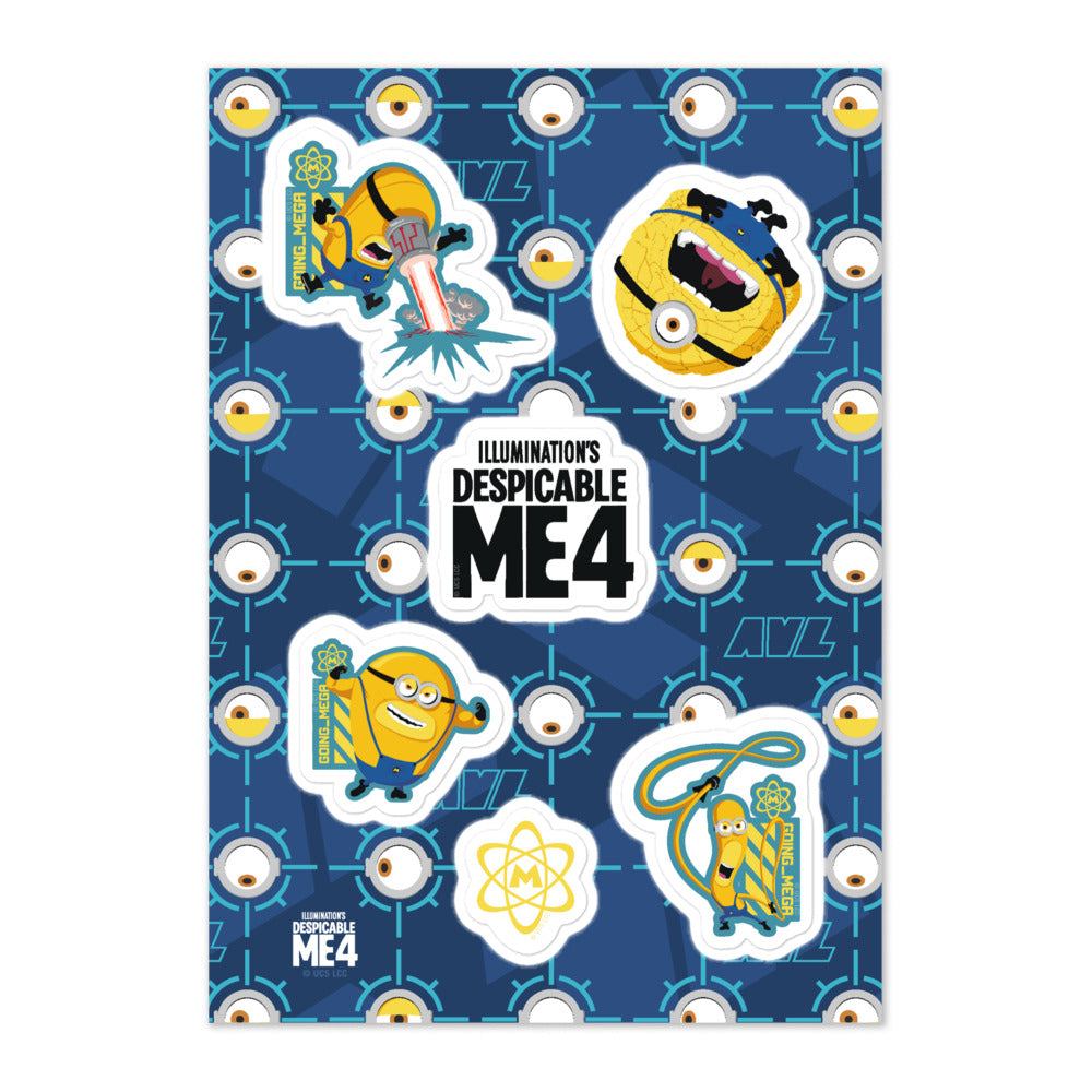 Despicable Me 4 Icons Sticker Sheet