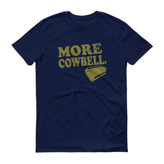 Saturday night live more cowbell adult short sleeve t-shirt - midnight navy