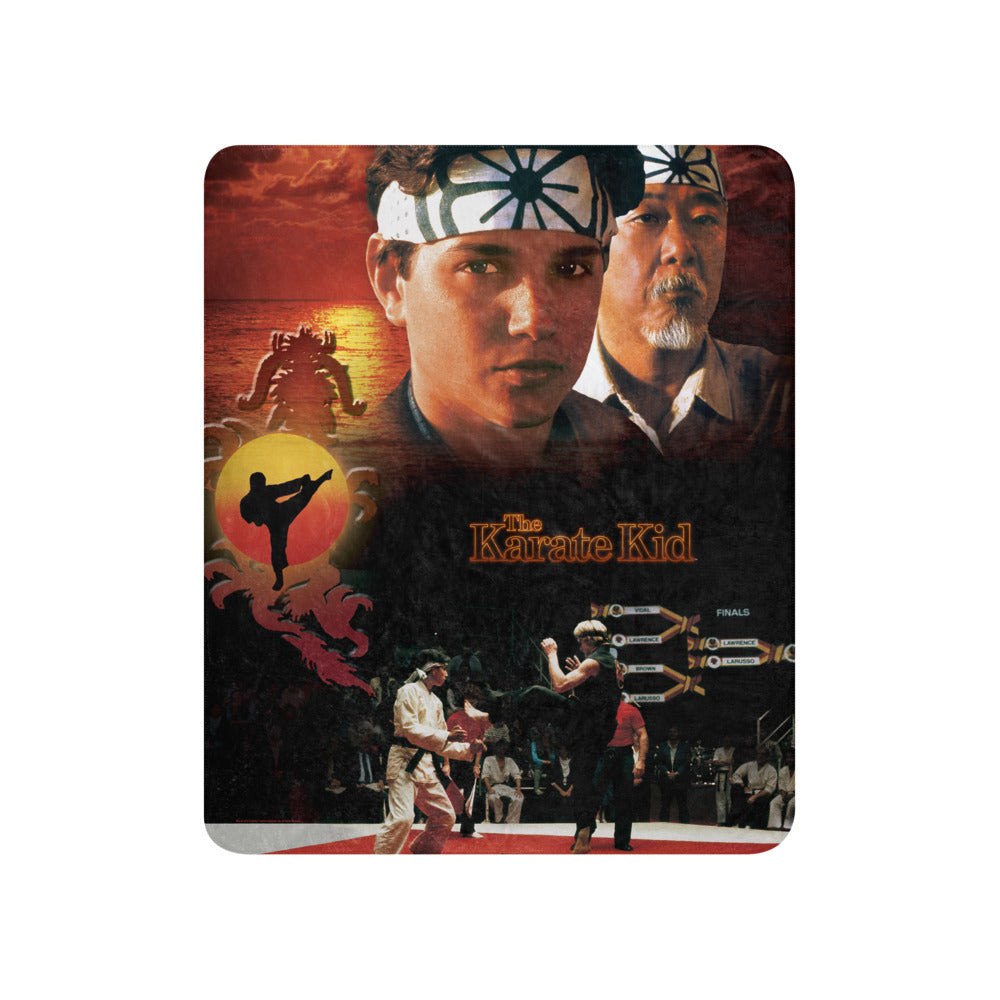 Karate Kid Keyart Sherpa Blanket 50 in x 60 in