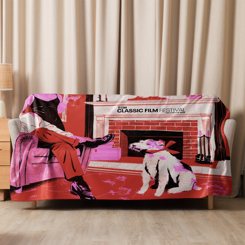 TCM Classic Film Festival Holiday Sherpa Blanket
