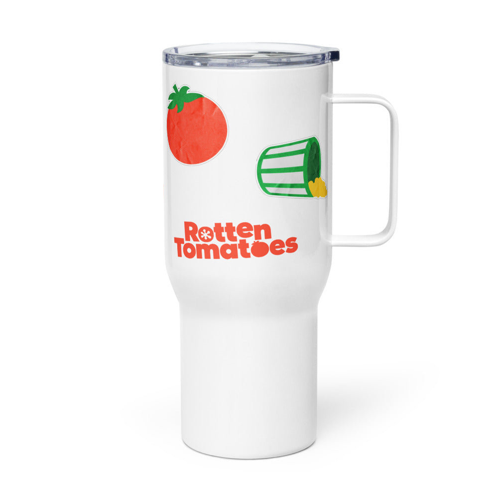 Rotten Tomatoes Sticker Icons Travel Mug