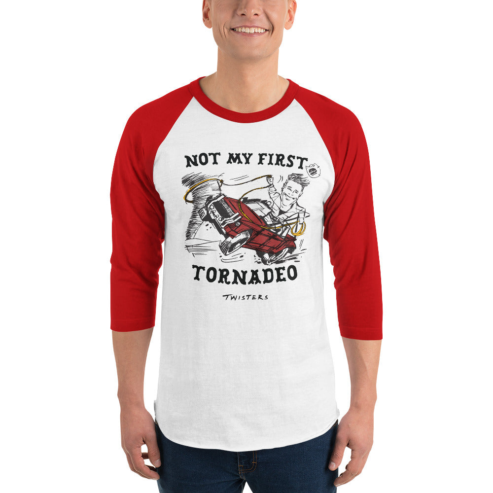 Twisters Not My First Tornadeo Raglan T-Shirt | 3/4 Sleeve