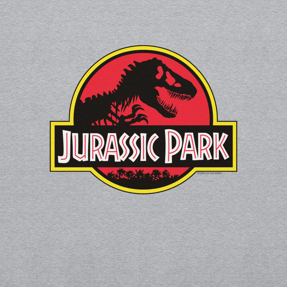 Jurassic Park Retro Logo Strickpullover Für Männer – Multicolor, Aus 50% Baumwolle/50% Polyacryl