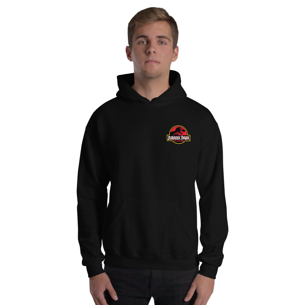 Jurassic Park Classic Distressed Logo Felpa con Cappuccio Jurassic Park Classic Distressed Logo Felpa con Cappuccio