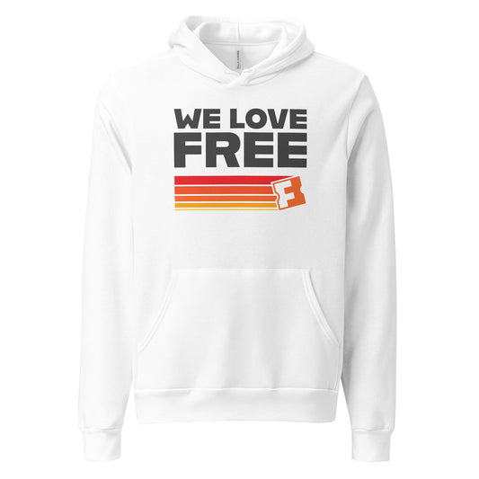 Fandango hoodie retro we love free - white