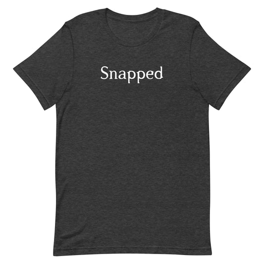 Snapped logo t-shirt - dark grey heather