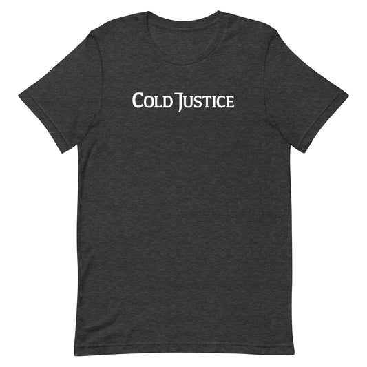 Cold justice logo t-shirt - dark grey heather