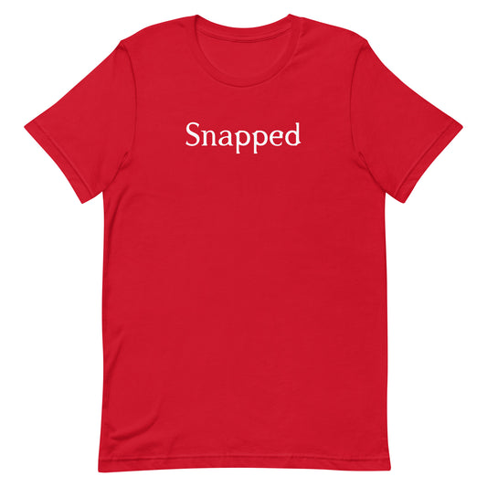 Snapped logo t-shirt - red