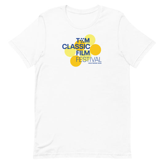 Tcm classic film festival 2026 logo adult t-shirt - white