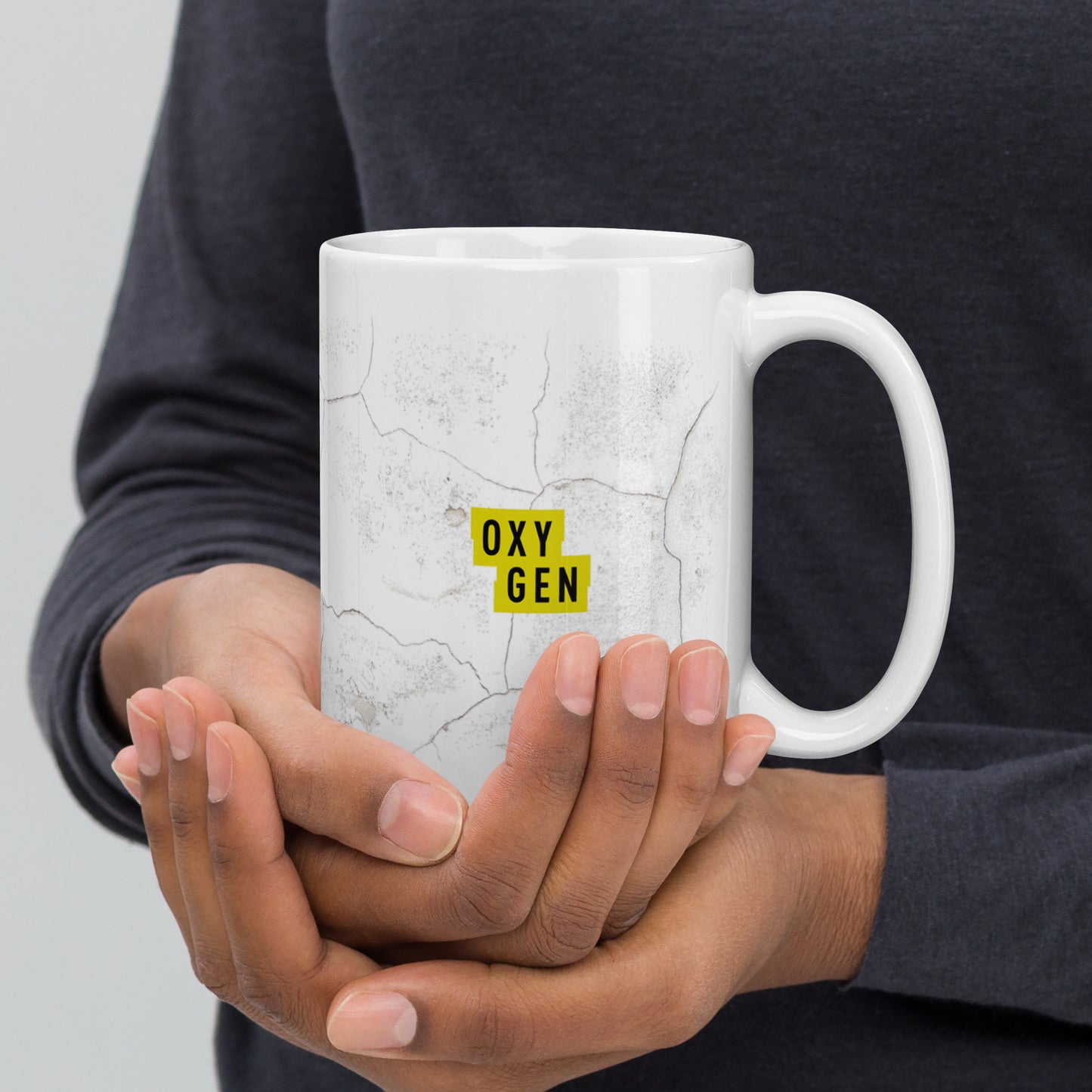 Snapped Logo Cracked White Mug