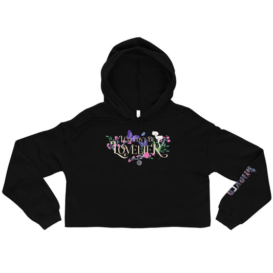 Wicked: For Good Cropped Hoodie "I Couldn't Be Lovelier" Black