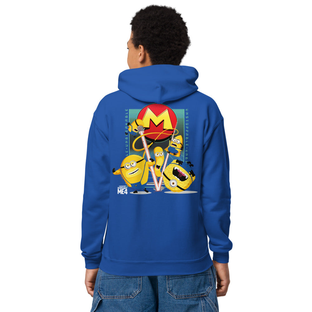 Despicable Me 4 Unstoppable Minion Kids Hoodie